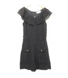 ルルロジェッタ ルールロジェット leur logette ショート オールインワン ロンパース フリル 1 紺 ネイビー ■TC