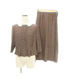 コムサデモード COMME CA DU MODE 総柄 セットアップ 日本製 マルチカラー ■TC