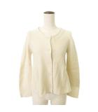 フランシュリッペ franche lippee ウール カーディガン 長袖 無地 クルーネック 厚手 Mサイズ ベージュ ■TC