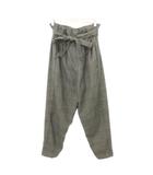 オリーブデオリーブ OLIVE des OLIVE チェック スラックス パンツ ウエストゴム 厚手 Mサイズ グレー /MKS
