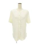 バーバリーズ Burberrys 半袖 刺しゅう コットン カーディガン 国内正規 F アイボリー ■GY47