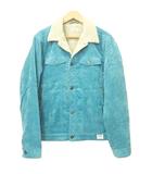 ナノユニバース nano universe コーデュロイ 裏ボア ジャケット ブルゾン 46 青 ブルー