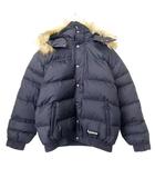 シュプリーム SUPREME 国内正規 美品 facemask 700fill dawn puffer jacket フェイスマスク ダウン ジャケット ファー フード L 黒 ブラック ☆AA★ A0223