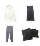 ユニクロ UNIQLO 他 美品 Mサイズ 5点セット おまとめ カットソー パーカー スラックス スカート 白 ホワイト 黒 ブラック グレー