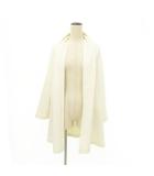 美品 ダブルフェイス カーディガン 日本製 アイボリー