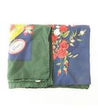 グッチ GUCCI 花柄 シルク スカーフ イタリア製 86×86 マルチカラー ■GY47