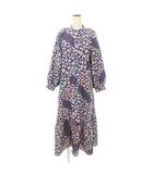 美品 総柄 ロング ワンピース F マルチカラー