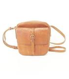 ゲンテン genten レザー ショルダーバッグ ポシェット キャメル ブラウン