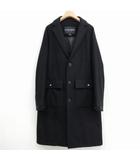 ハンティングワールド HUNTING WORLD メルトン ウール チェスター コート フォーマル カジュアル 48 ブラック