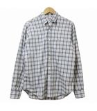 スティーブンアラン Steven Alan チェックシャツ 長袖 胸ポケット M グレー系 X