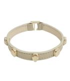 ブルガリ BVLGARI セルペンティ フォーエバー レザー ブレスレット 美品 グレー ゴールド