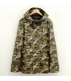 エーケーエム AKM mountain hood カモ 迷彩 マウンテンパーカー ジャケット M カーキ オリーブ