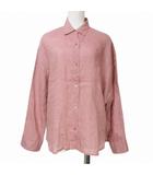 ルーニィ LOUNIE 21SS 40周年 リネンシャツ 長袖 ドルマンスリーブ 無地 赤系 38 M相当 X