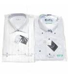 アー・ヴェ・ヴェ オム ミッシェルクラン a.v.v HOMME タグ付き 2点セット ワイシャツ カッターシャツ 長袖 形態安定 ストライプ ボタンダウン レギュラーカラー ビジネス M-82 白 青 黒 X