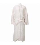 イエナ IENA 美品 20SS LINEN ノーカラーロングコート 20020900200010 リネン100% ベルテッド ボタンレス 36 S相当 ピンク X
