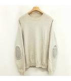 S51HA0846 18AW エルボーパッチ プルオーバー ニット セーター S グレージュ系