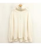 スローン SLOANE 24AW HPS別注 SL7W-425 ハーフZIP リブ ニット セーター 2 アイボリー