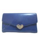 ポールスミス PAUL SMITH キーケース 三つ折り 5連 青 ブルー /X