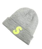シュプリーム SUPREME × ニューエラ 19AW New Era S Logo Beanie Sロゴ ボックスロゴ ビーニー ニット帽 グレー