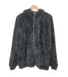 ダファー Duffer ボア ジャケット パーカー ジップアップ L 黒 ブラック /X