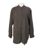 アーバンリサーチ ドアーズ URBAN RESEARCH DOORS 21AW バンドカラーワイドシャツ DR16-23U602 長袖 比翼仕立て One 茶 ブラウン /X