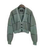 ユナイテッドトウキョウ UNITED TOKYO アイレットライン ニット カーディガン レースニット ショート丈 FREE グレー系