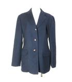 バーバリーズ Burberrys ヴィンテージ テーラード ジャケット ウールツイル シングル ロゴボタン 総裏地 9AR M相当 紺 ネイビー /X