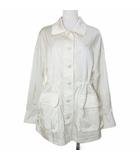 ルーニィ LOUNIE 23SS サテンナイロンワークジャケット ウエストマーク 38 M相当 アイボリー /X