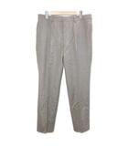 美品 スラックス パンツ オンワード樫山 ウール ワンプリーツ W88 LL相当 ベージュ /X