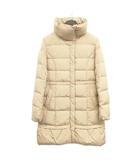 ダウンコート ダウンジャケット スタンドカラー 2 ベージュ