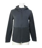 リーボック Reebok 20年 サーモウォーム フルジップ ジャケット スウェットシャツ パーカー 切替 スポーツウェア ロゴ 黒 ブラック /X