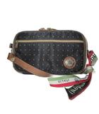 オロビアンコ OROBIANCO ミニショルダーバッグ メイクポシェット 鞄 ドット 水玉 ブラック ブラウン /X