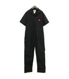 ディッキーズ Dickies オールインワン ツナギ ワークウエア 半袖 L ブラック