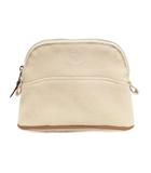 エルメス HERMES ボリードポーチ ミニミニ キャンバス ナチュラル 極美品