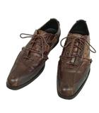 ドラゴンベアード DRAGON BEARD BLACK LINE レースアップ レザー シューズ 40 ブラウン