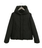 ダウン ジャケット ショールカラー ショート丈 3 ブラック