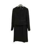 インディヴィ INDIVI 東京ソワール ブラックフォーマル アンサンブル スーツ セットアップ ワンピース ジャケット 36 / 38