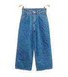 リー LEE LL5911 ワイド クロップド デニムパンツ ジーンズ S ブルー