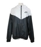 ナイキ NIKE ウィンドランナー CN6911-011 ジャケット ウインドブレーカー スポーツウェア ジップアップ フーディー ナイロン系 裏メッシュ ロゴ プリント バイカラー ホワイト ブラック /X