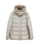 ダウンジャケット ダウンパーカー ダウンコート ファー付 2 アイボリー系