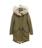 ロンハーマン Ron Herman ミリタリー モッズコート ラクーンファー XS オリーブ