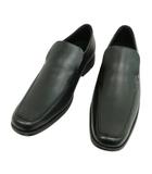 アシックス asics TEXCY LUXE テクシーリュクス TU-7770 バンプ スリッポン ローファー ビジネスシューズ 美品 24.5cm ブラック