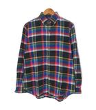 ラルフローレン RALPH LAUREN チェックネルシャツ ボタンダウン 長袖 ポニー刺繡 ワンポイント カスタムフィット M 175/96A マルチカラー /X
