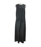 イエナ IENA オールインワン パンツ ワイド ウエストリボン トリアセテート 38 M相当 黒 ブラック /X