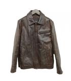 エディーバウアー EDDIE BAUER 13AW レザー ライダース ジャケット XS ダークブラウン