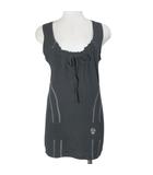 マリテフランソワジルボー MARITHE FRANCOIS GIRBAUD カットソー ノースリーブ タンクトップ リボン 刺繡 S 黒 ブラック /X