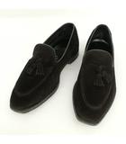 クロケット&ジョーンズ CROCKETT&JONES ビームス BEAMS F 別注 23AW Helford ヘルフォード タッセル ローファー ビジネス ドレス 7 E ブラック
