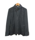 インターメッツォ INTERMEZZO ジャケット ウール混 ネックベルト S 黒 ブラック /X