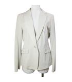 ミッシェルクラン MICHEL KLEIN テーラードジャケット シングル 背抜き 40 L相当 ベージュ /X