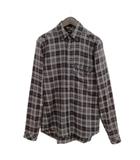 フランクリーダー FRANK LEDER コットン チェック シャツ 長袖 XS チャコール系